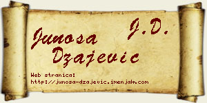 Junoša Džajević vizit kartica